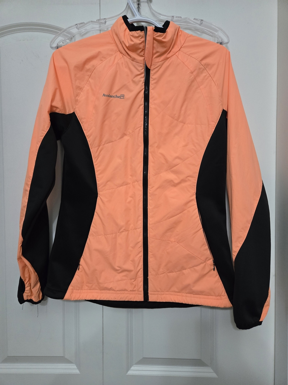 Avalanche Orange & Black Lightweight Insulated Running Shell Zip Jacket
